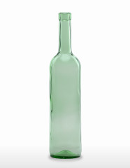 750 ml Bordeaux Bottle 330 mm bartop light green