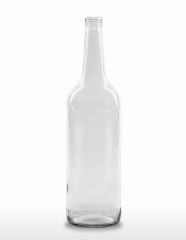 1000 ml Gradhalsflasche/Geradhalsflasche PP 28 S weiß
