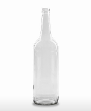 1000 ml Gradhalsflasche/Geradhalsflasche PP 28 S weiß