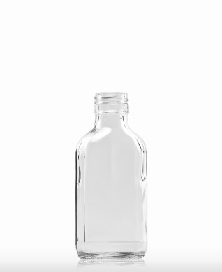 100 ml Taschenflasche PP 28 S weiß