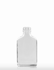 100 ml Taschenflasche PP 28 S weiß