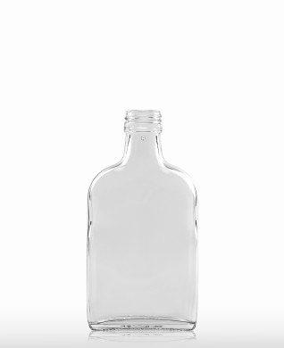 200 ml Taschenflasche PP 28 S weiß