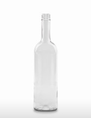 750 ml Bordeauxflasche 298 mm 28 MCA 7,5 R mit Transferring weiß