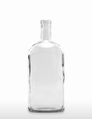1000 ml Ginflasche PP 31,5 deep weiß