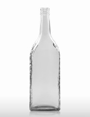 1000 ml Kirschwasser Bottle with relief PP 31.5 deep flint