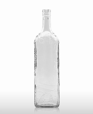 1000 ml Kirschwasser Bottle "Schwarzwald" STC 31.5 H 60 flint