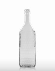 700 ml Kirschwasser Bottle with relief PP 31.5 deep flint