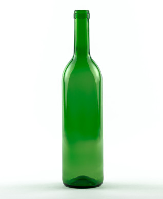 750 ml Bordeauxflasche 310 mm Band grün