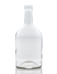 700 ml Whiskyflasche Oberbandmündung für Kork weiß