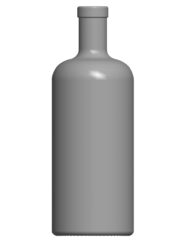 700 ml Apotheker Bottle Slim Bartop Flint