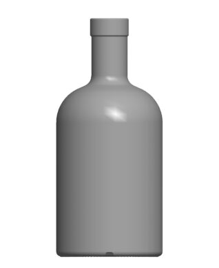 700 ml Apothekerflasche OBM weiß