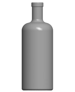700 ml Apothekerflasche schlank OBM weiß