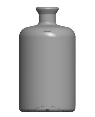 700 ml Apothekerflasche "Herbalist" Trichter-Kork weiß