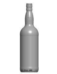 1000 ml Kropfhalsflasche PP 30 extra deep weiß